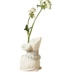 Anthropologie Woodland Bud Vase Mouse Whimsical Ceramic Planter Garden‎ NEW